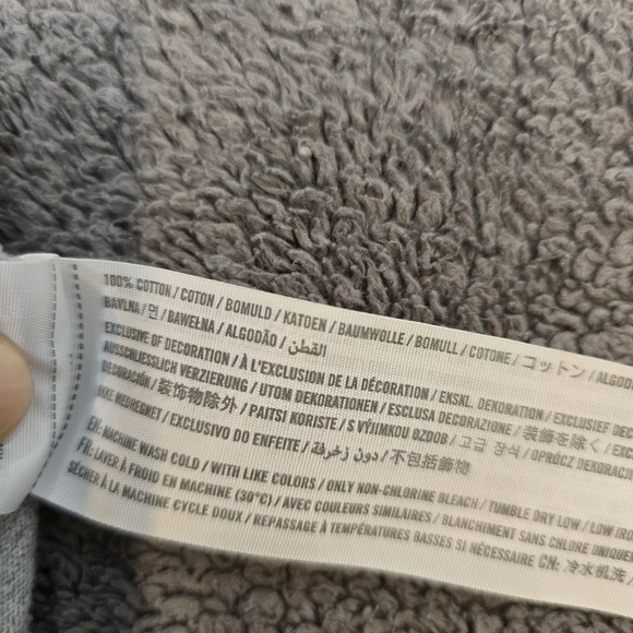 Abercrombie Fitch Shirt Mens Lge  Gray  Long Stripe Sleeve Athletic Dept Heavy - Picture 10 of 10